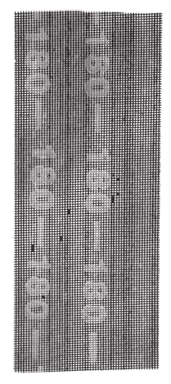KWB fogli abrasivi delta 93x93 K120 5 pezzi rete