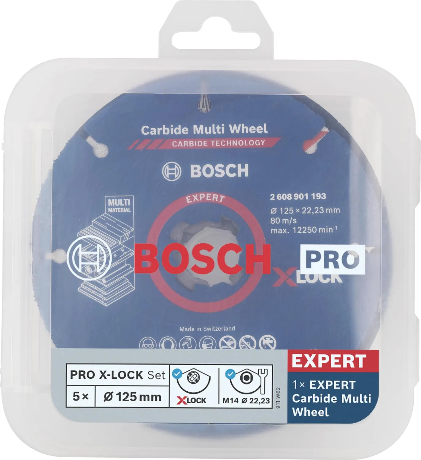 Bosch X-Lock set taglio smerigliatura 5 pz inox metallo