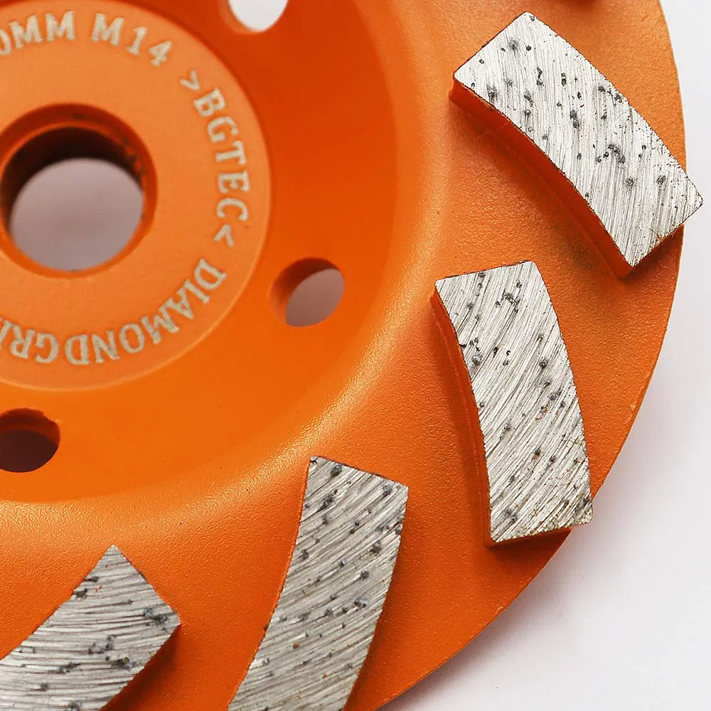 BGTEC Mola Diamantata 100mm M14 per Cemento 2 Pezzi