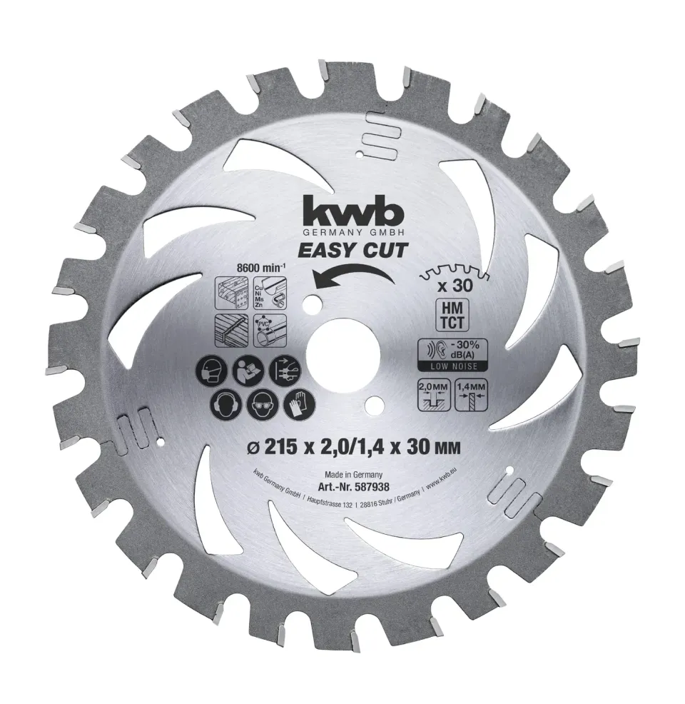 KWB 587938 lama circolare 215x30 Z30 universale Easy Cut