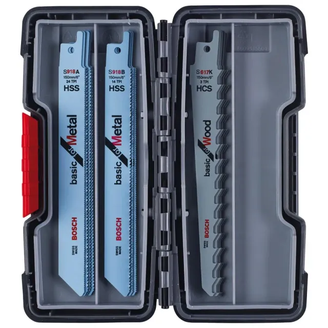 Bosch Wood and Metal lama gattuccio set 15 pezzi ToughBox