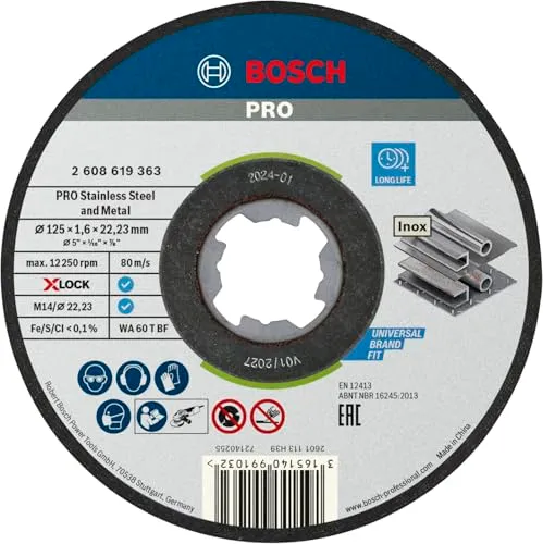 Bosch Expert PRO Stainless disco taglio 125 mm inox 10 pz