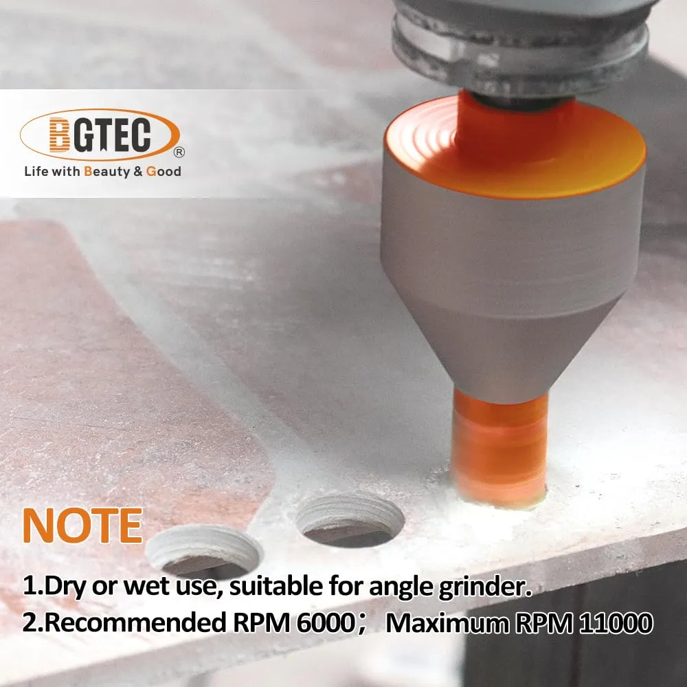 BGTEC fresa dito diamantata 10-35 mm M14 gres marmo