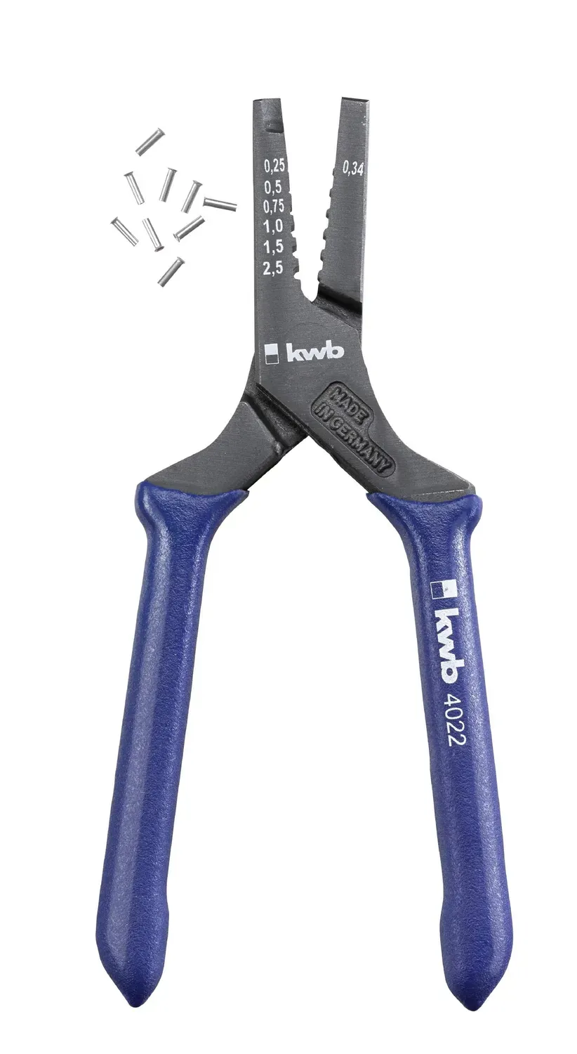 KWB 4022-00 pinza crimpatrice 140 mm con 30 puntalini