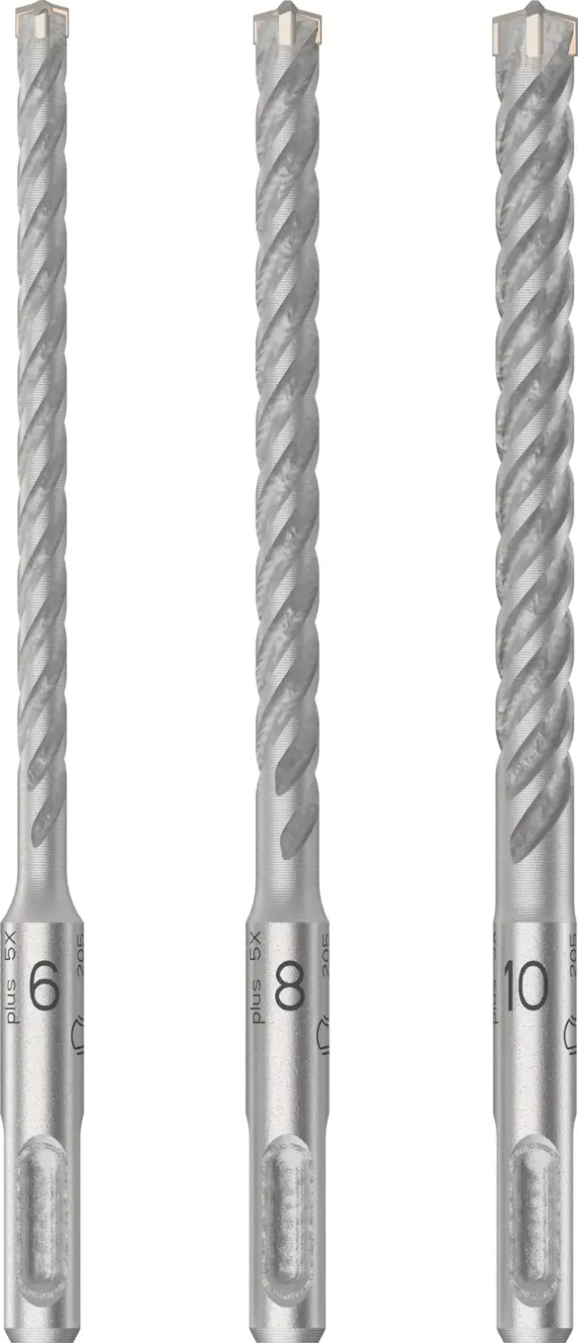 Bosch Expert PRO SDS plus-5X punte martello 6/8/10 mm set 3 pezzi