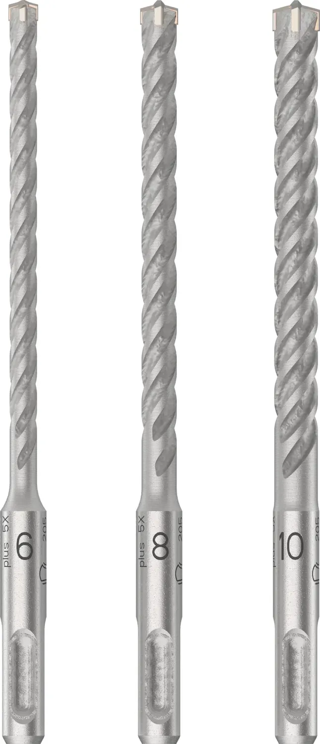 Bosch Expert PRO SDS plus-5X punte martello 6/8/10 mm set 3 pezzi