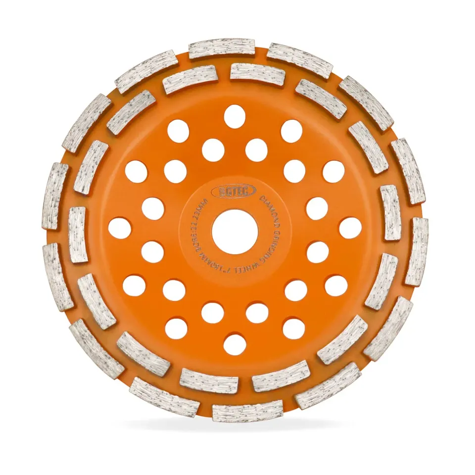 BGTEC mola a tazza diamantata 180 mm doppia fila cemento