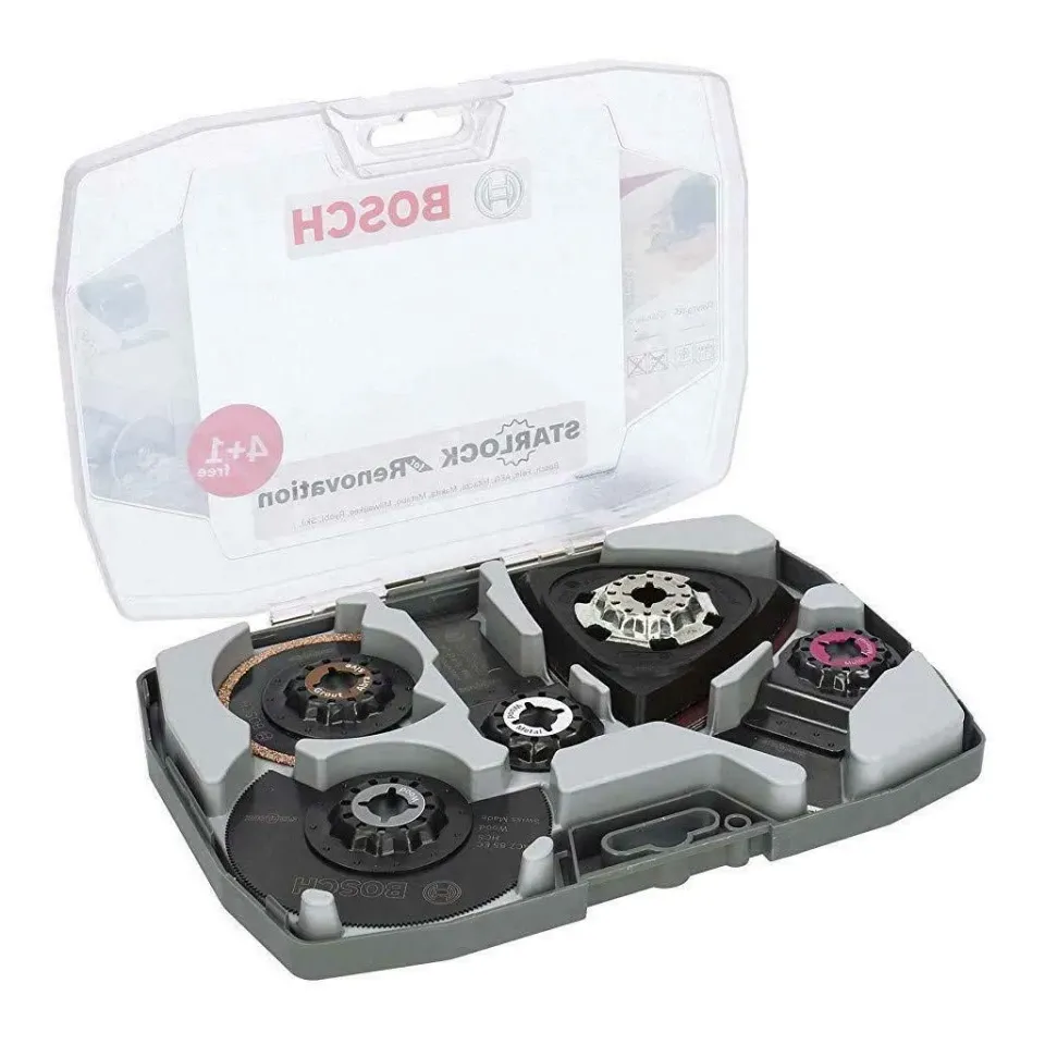 Bosch Expert set Starlock 4 pezzi multifunzione legno muro