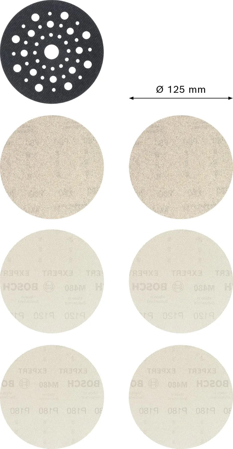 Bosch Expert M480 Dischi Abrasivi Rete 125 mm 7 pz