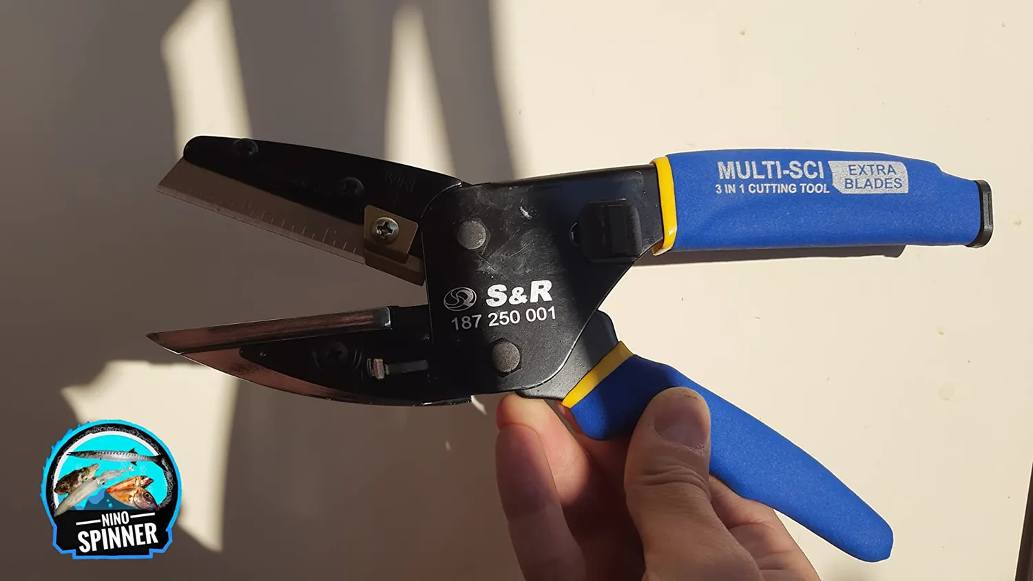 S&R forbici elettricista multiuso con 4 lame ricambio