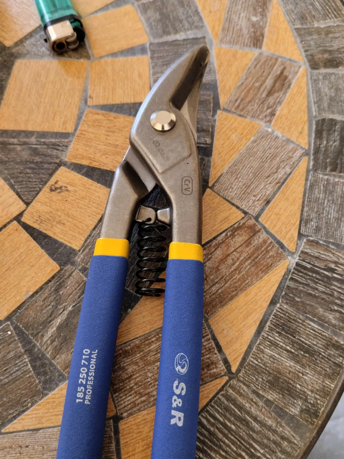 S&R Circular cesoie lamiera 250 mm dritta curva Cr-Mo