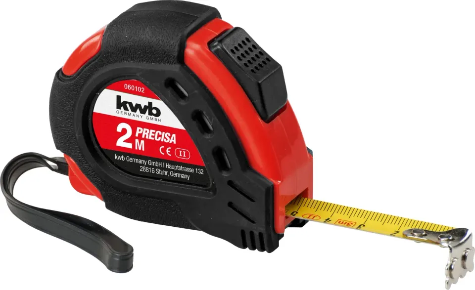 KWB Precisa metro a nastro 2 m magnetico con clip
