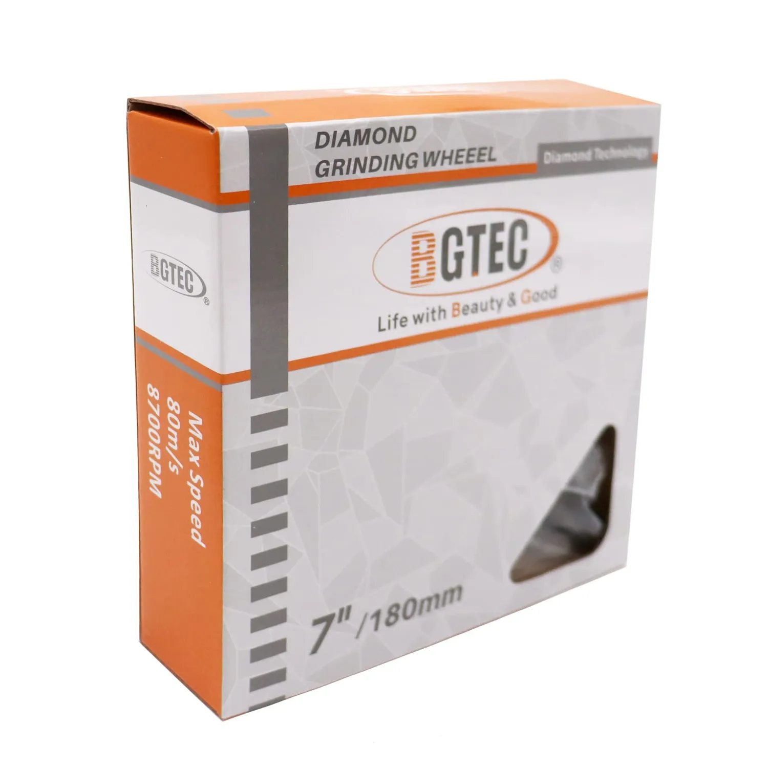 BGTEC mola a tazza diamantata 180 mm Turbo calcestruzzo