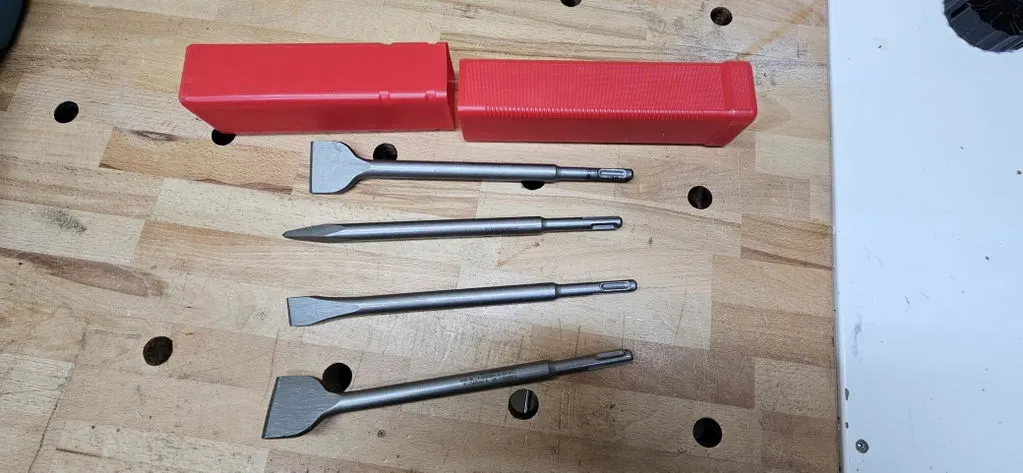 Schwabenbach SDS-Plus Set Scalpelli 250 mm 4 Pezzi per Cemento