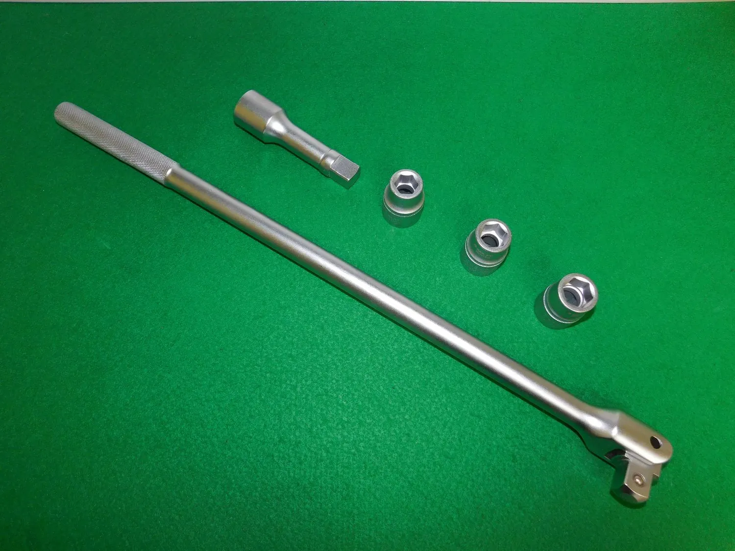 S&R Chiave Bussola 3/4 Snodata 60 cm Set 17-19-21 mm Prolunga