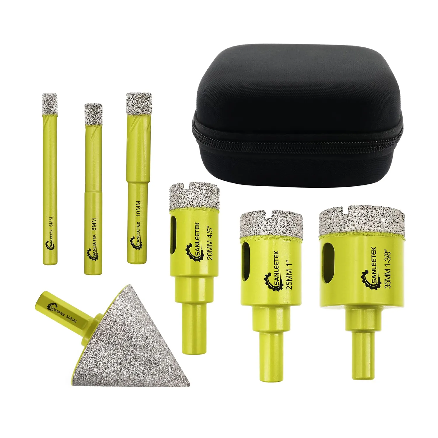 Sanleetek punte diamantate gres M14 Set 6 pezzi