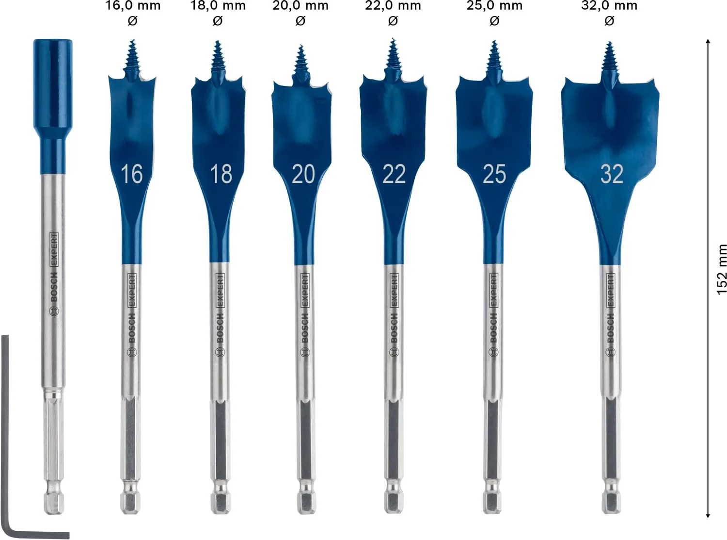 Bosch Expert Self Cut Speed punte a spada 7 pz con prolunga