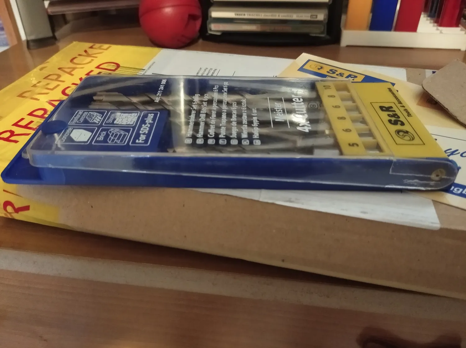 S&R Set 7 Punte SDS-Plus 4 Taglienti 5-12x160mm