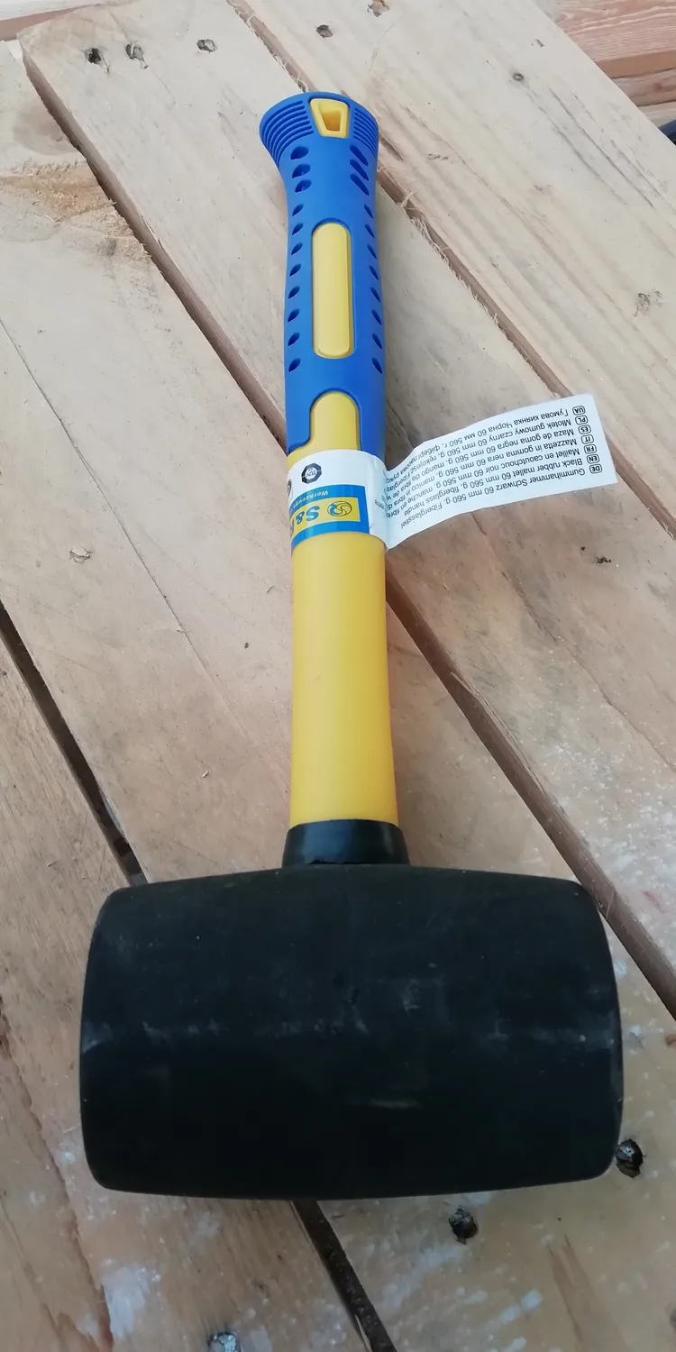 S&R Martello Gomma Nera 680 g 65 mm Piastrelle