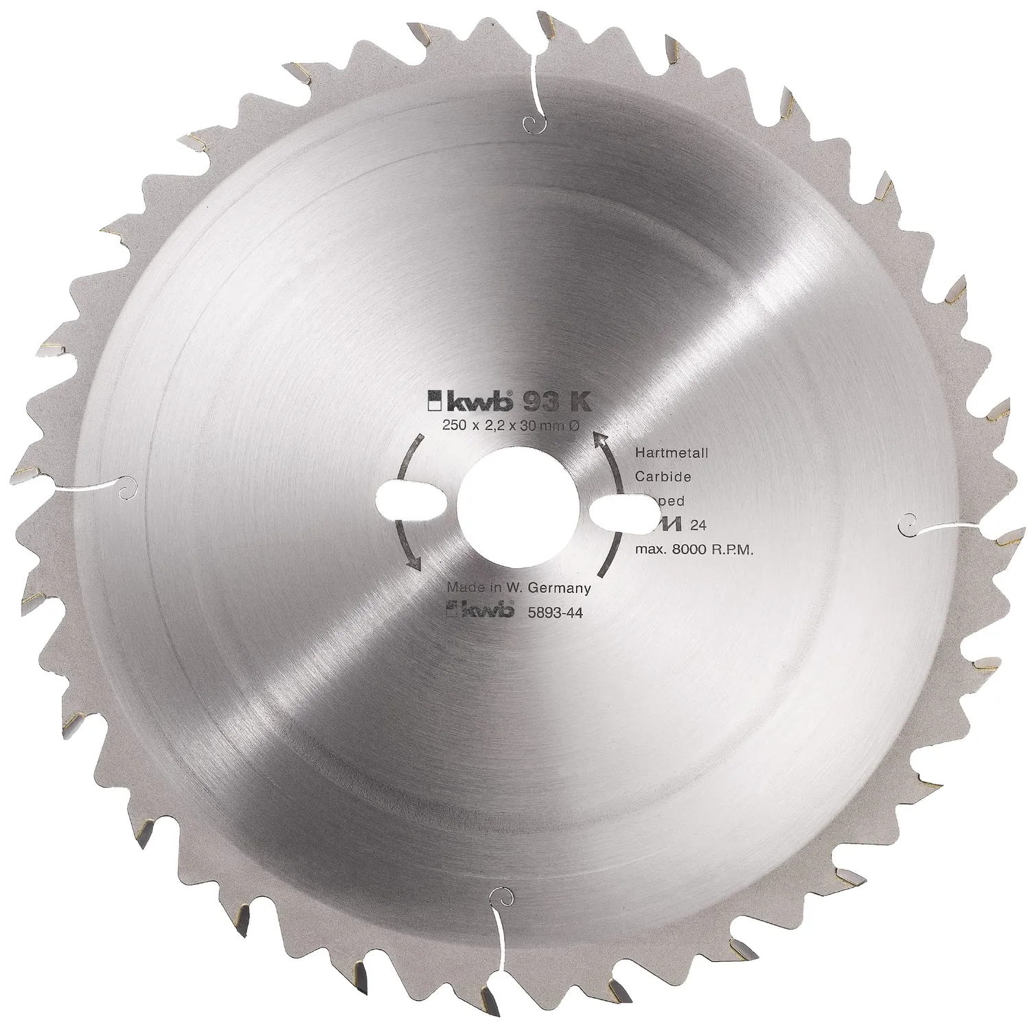 KWB lama circolare cantiere 250x30 mm Z42