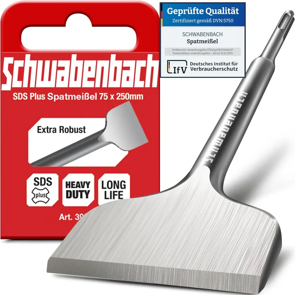 Schwabenbach scalpello piatto SDS-Plus 75x250 mm 40CR