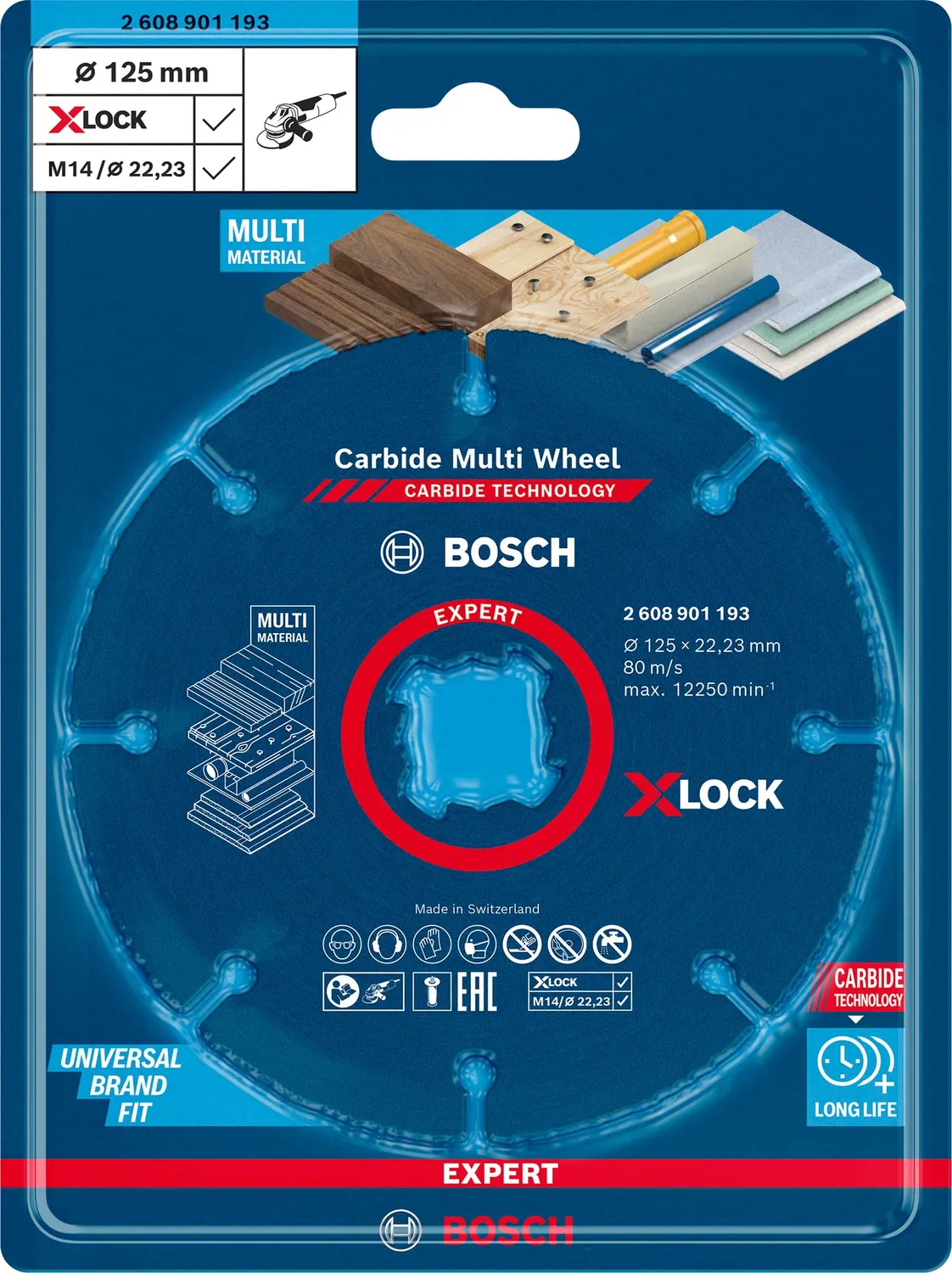Bosch Expert Carbide Multi Wheel disco da taglio 125 mm multimateriale