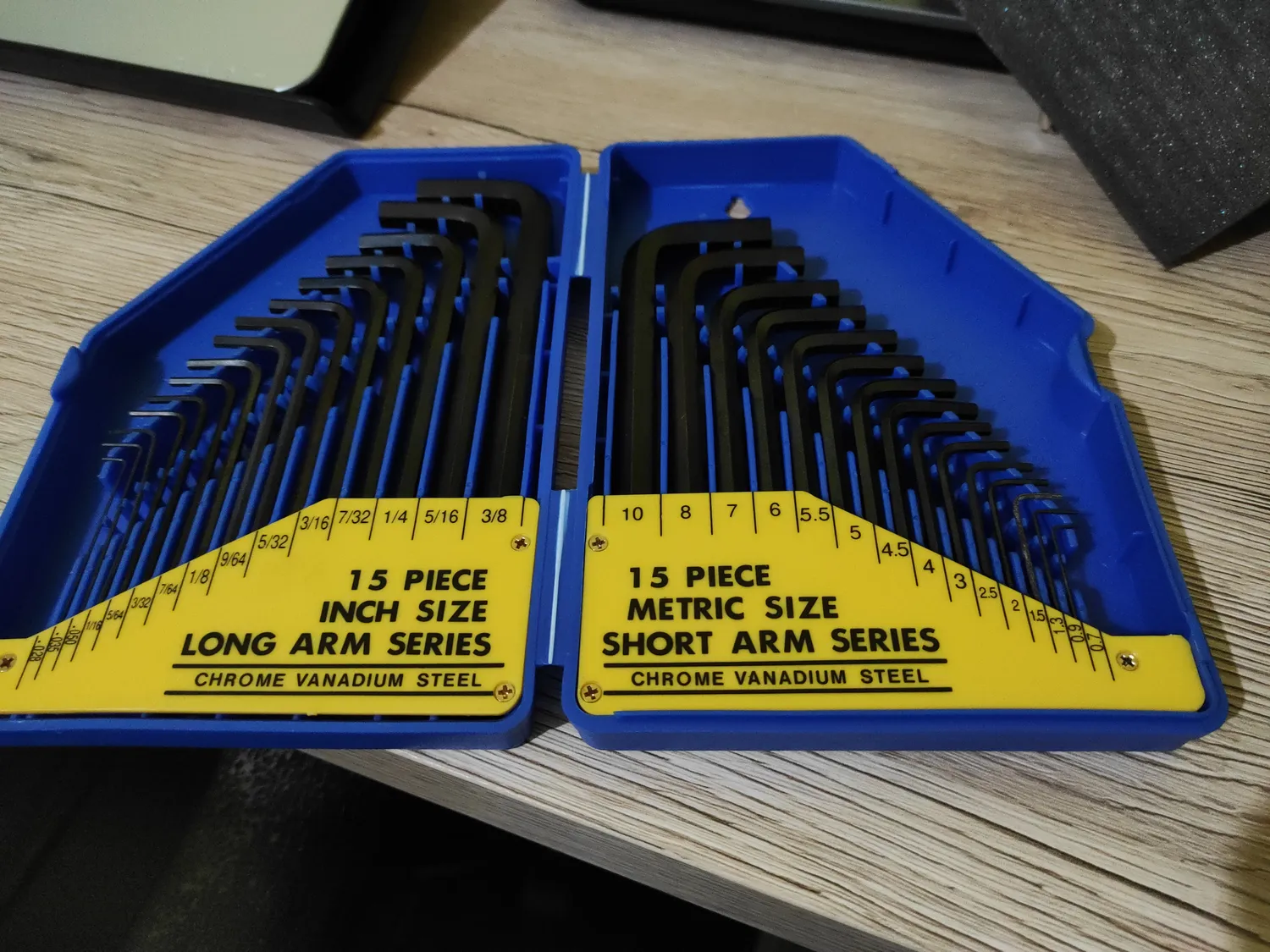 S&R set chiavi a brugola esagonali 30 pz metriche e pollici