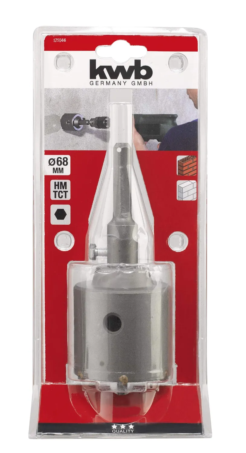 KWB 175566 corona perforatrice 68 mm muratura