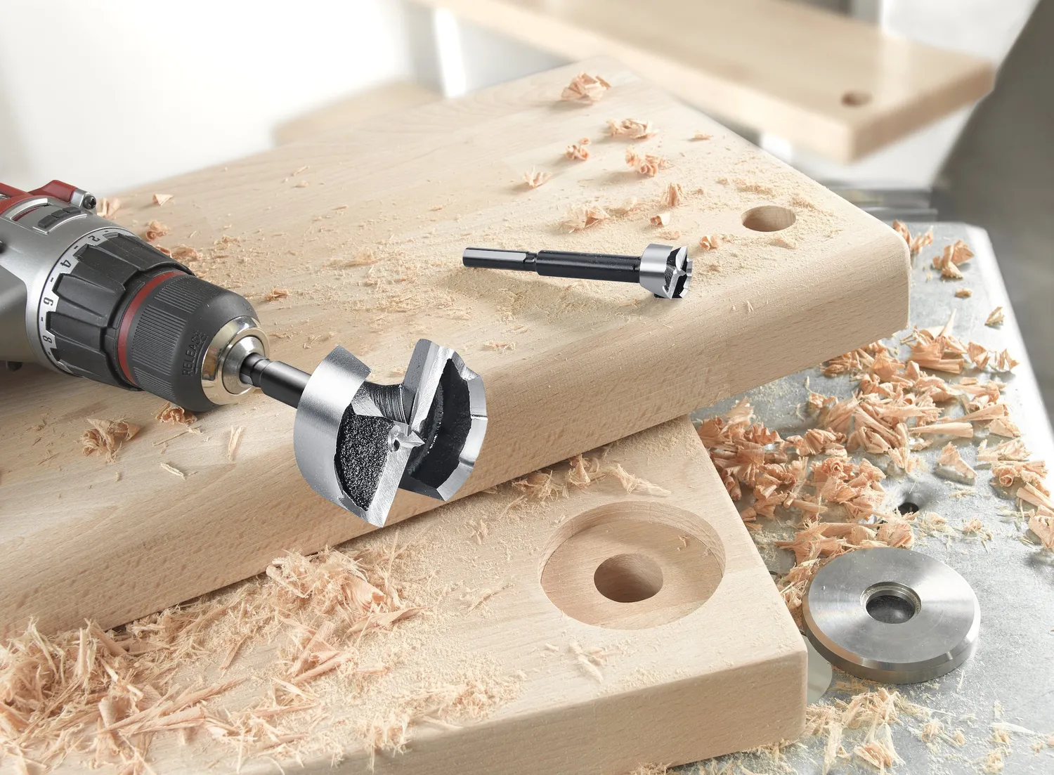 KWB AKKU-TOP Speed punte Forstner legno 5 pz 15-35 mm