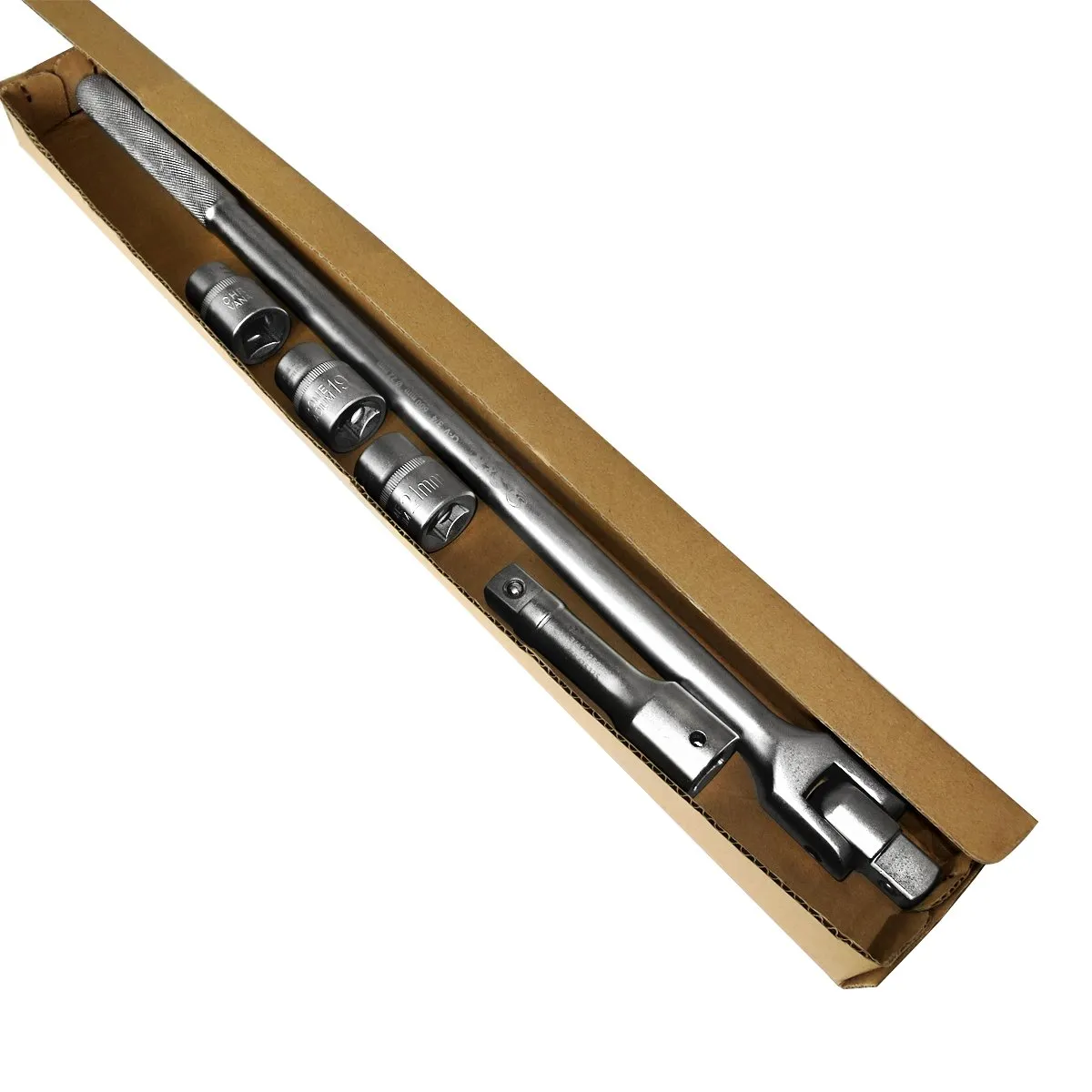 S&R Chiave Bussola 3/4 Snodata 60 cm Set 17-19-21 mm Prolunga