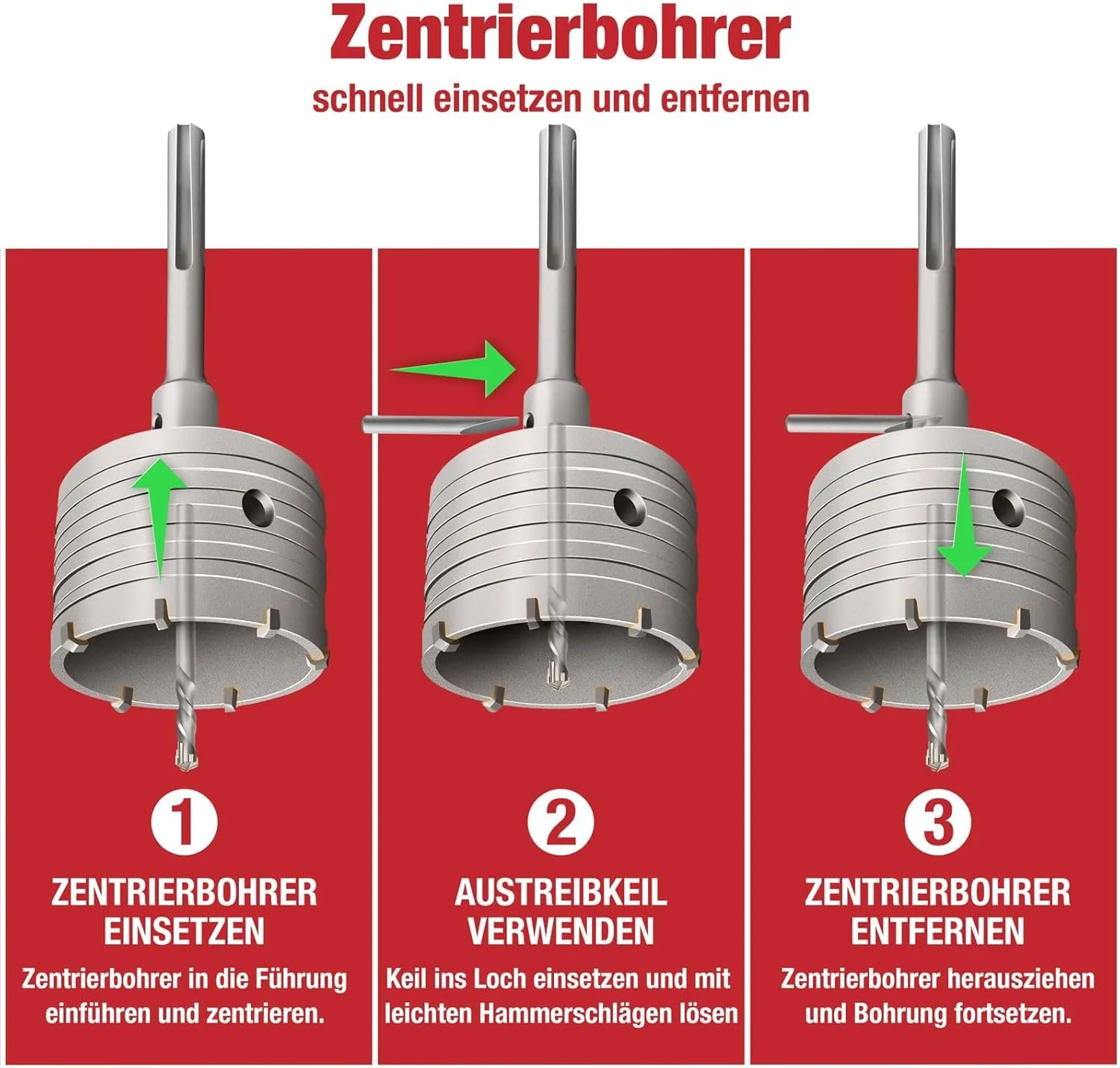 Schwabenbach SDS-Plus Corona 82mm per Muratura
