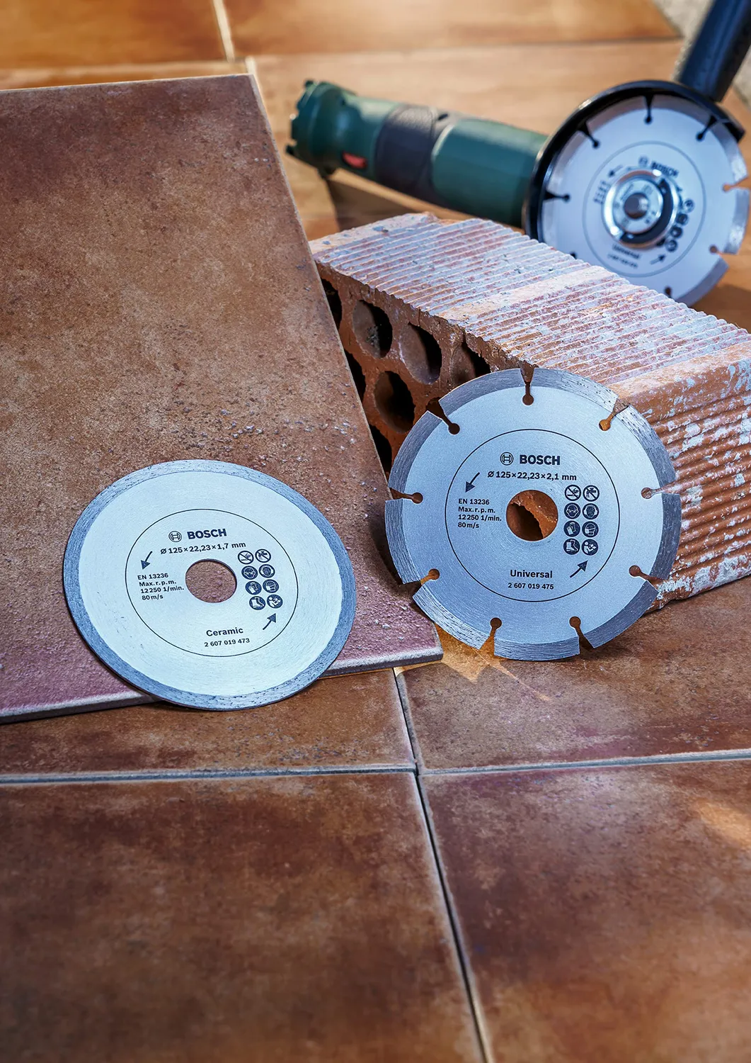 Bosch disco diamantato Ø 125 mm 2 pz piastrelle cemento