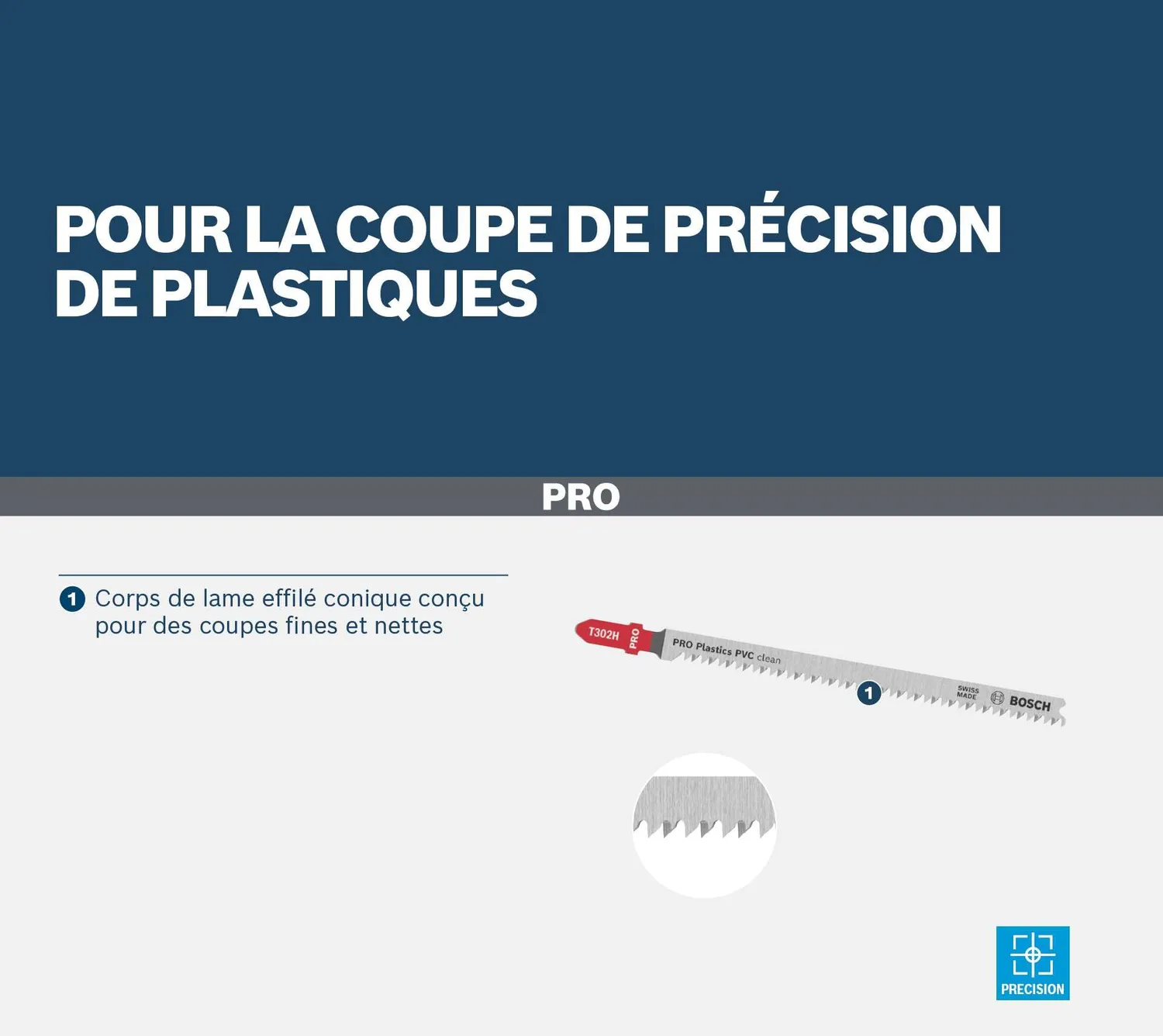 Bosch Expert PRO Plastics T302H lame seghetto 3 pz PVC