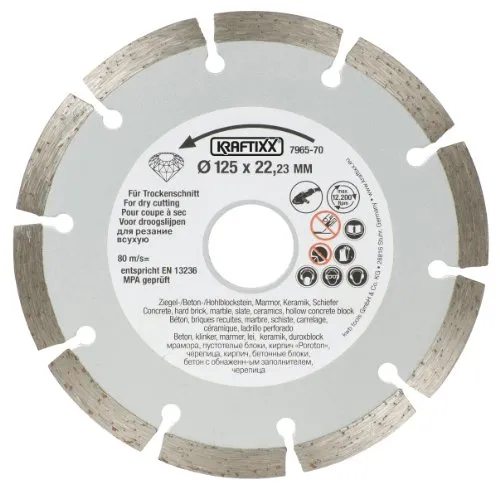 KWB Kraftixx Disco Levigatura 125 mm a Secco Argento