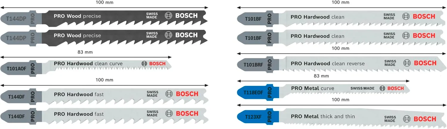 Bosch Expert PRO Wood and Metal lame seghetto 10 pz 100 mm