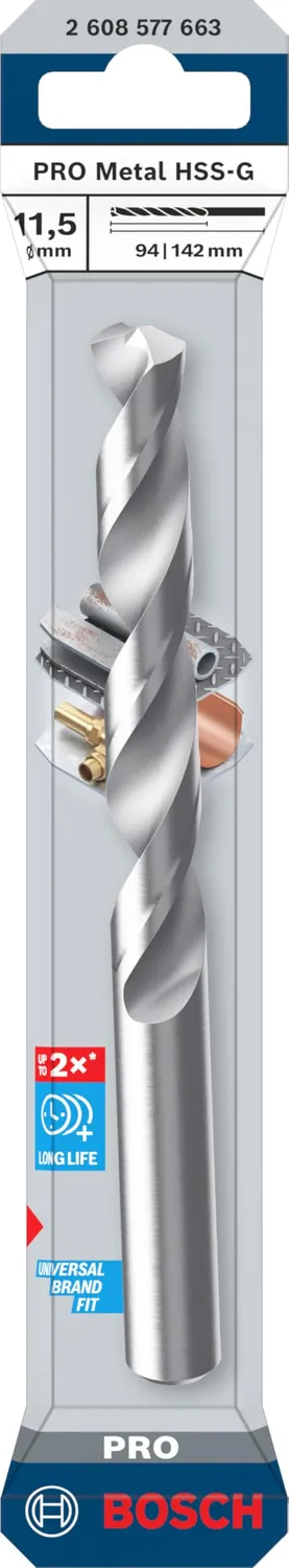 Bosch PRO Metal HSS-G punta metallo 11,5 mm 1 pz