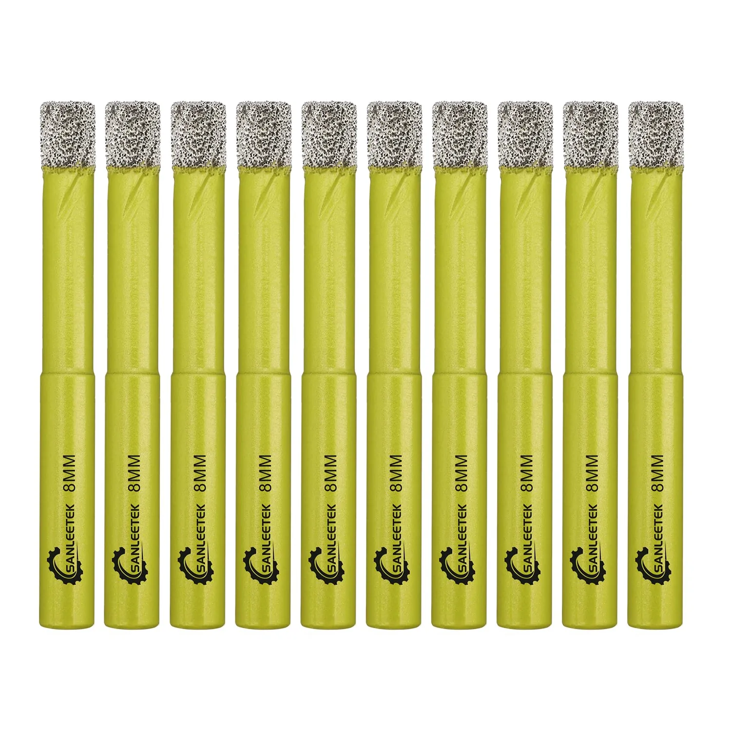 Sanleetek Punte diamantate 6mm trapano 10pz gres marmo uso secco