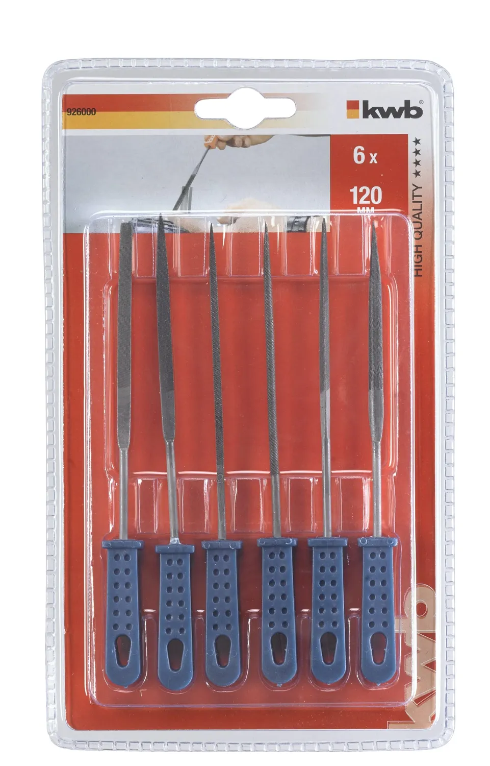 KWB 9260-00 set lime chiave 120mm 6 pezzi metallo
