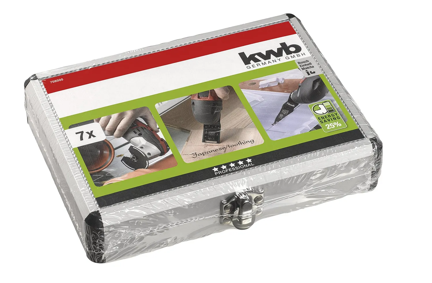 KWB 708000 lame multitool set 7 pezzi universale