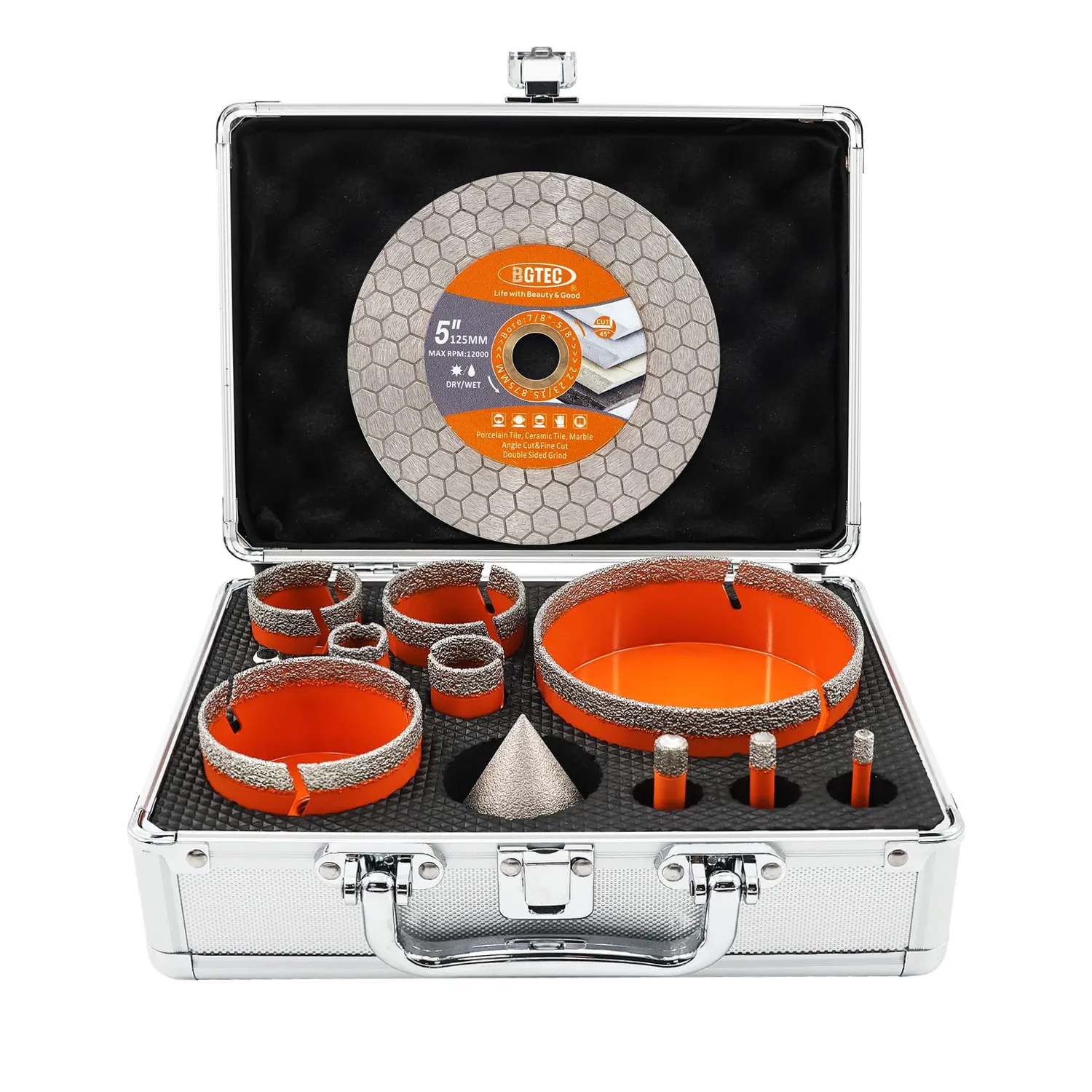 BGTEC Set 11pz Seghe a Tazza Diamantate M14