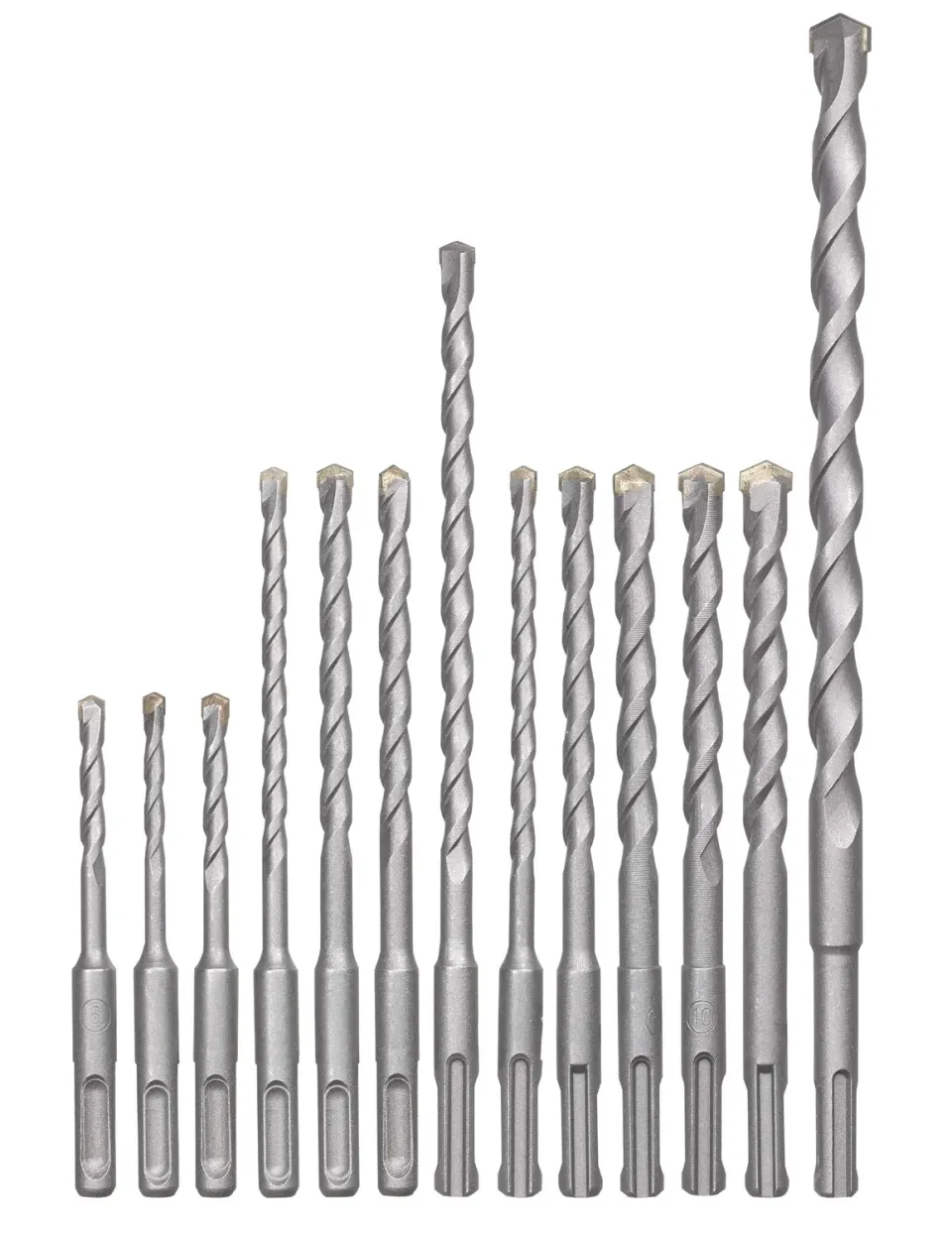 KWB set 12 punte SDS-Plus muro cemento valigetta