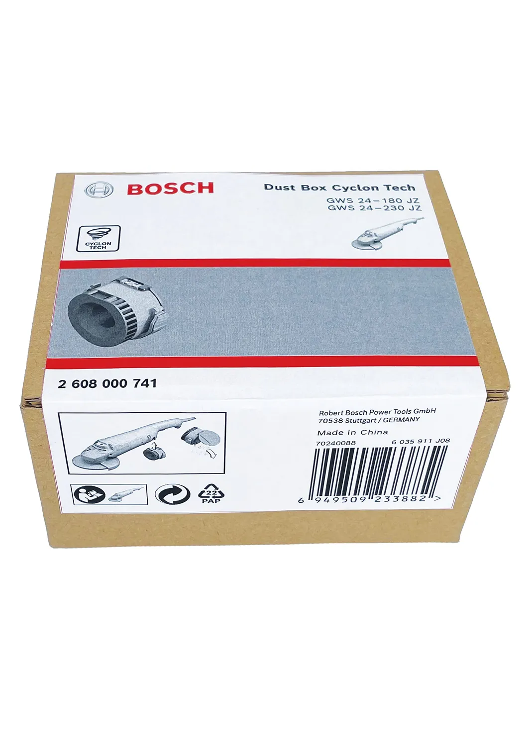 Bosch Cyclon Tech Box polvere per GWS 24-180 230