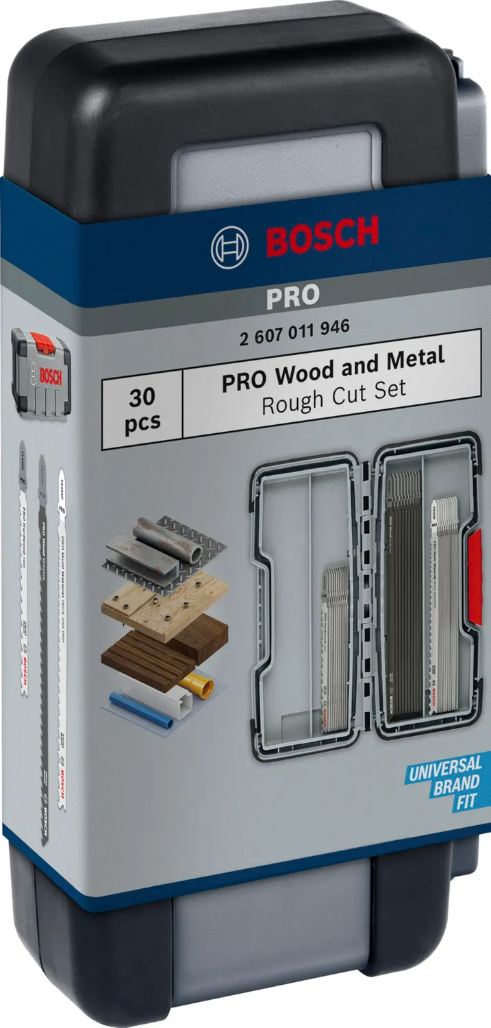 Bosch Expert Pro Wood Metal Rough Cut set lame 30 pezzi