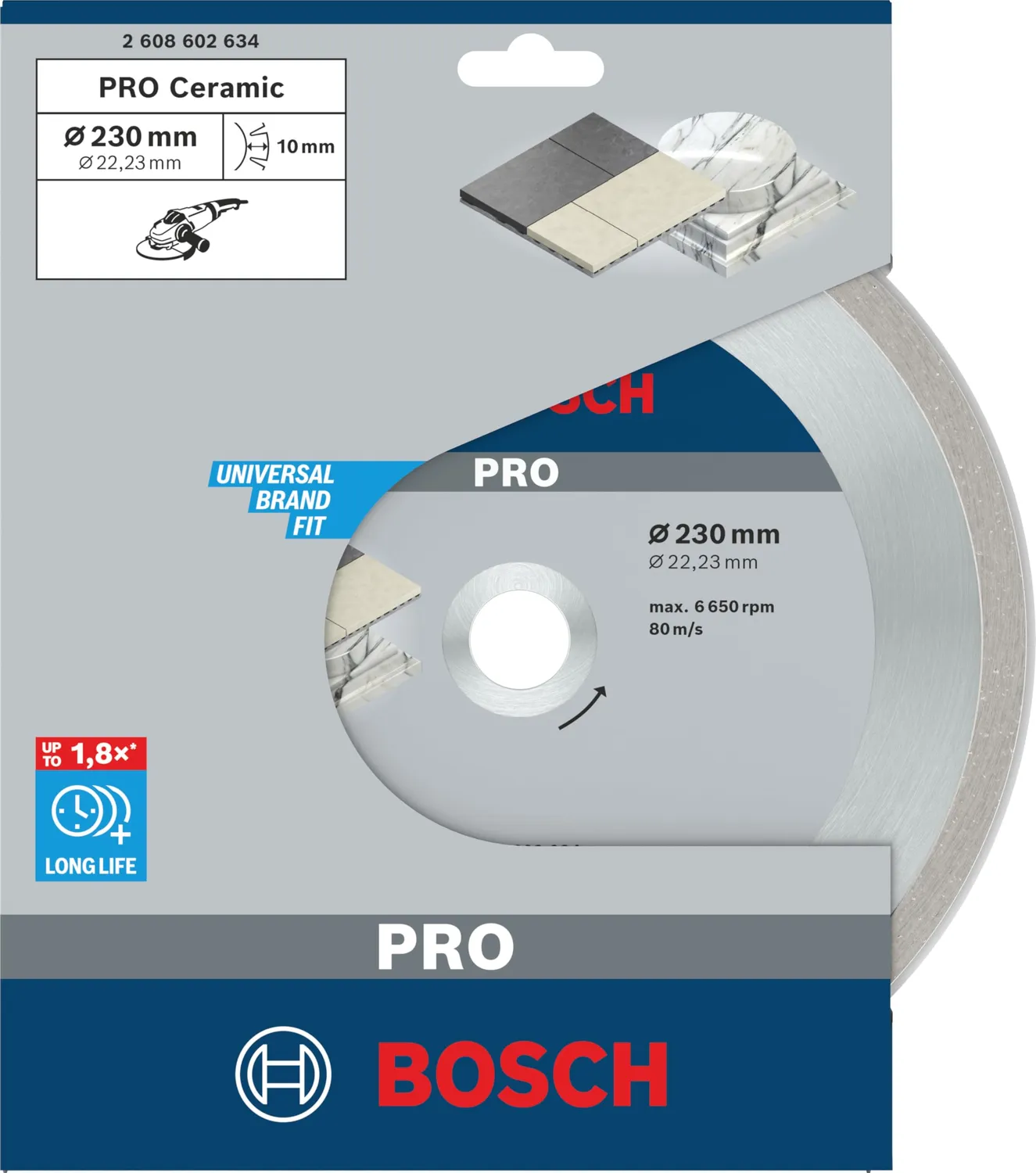 Bosch Expert PRO Ceramic disco diamantato 230 mm piastrelle