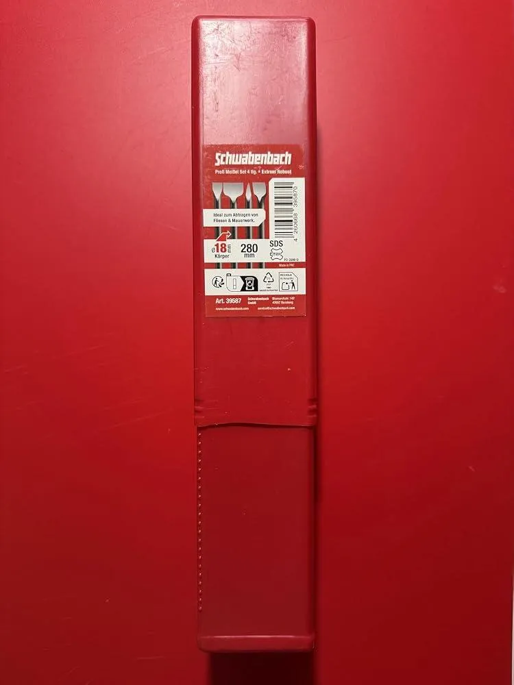 Schwabenbach set scalpelli SDS-Max 4 pezzi 280 mm