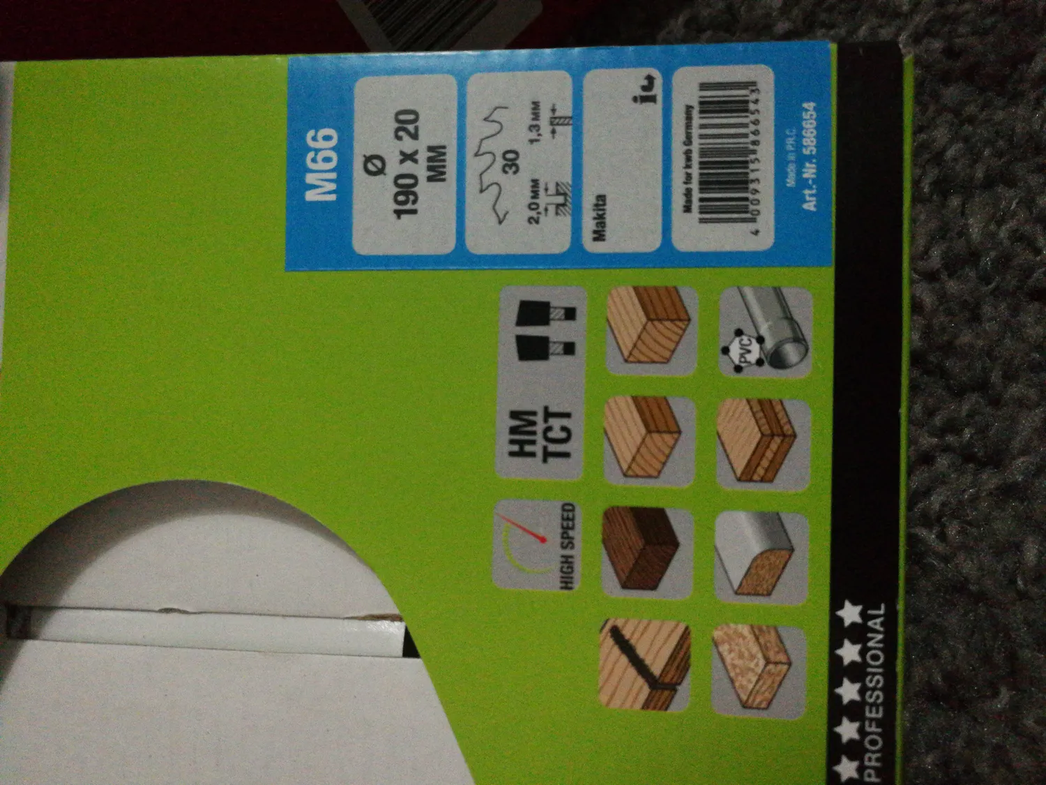 KWB Easy Cut Lama Circolare 130x16 mm 18 Denti per Legno