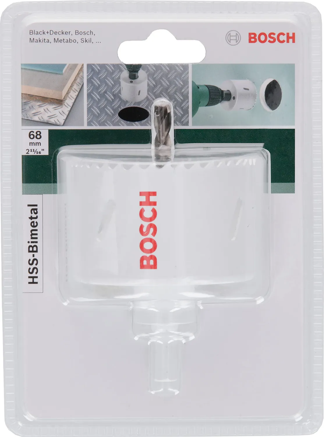Bosch sega a tazza bimetallica HSS 68 mm