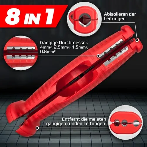 Graff 8 in 1 spelafili cavi rotondi 3-12 mm