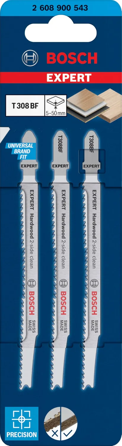 Bosch Expert T 308 BF lame seghetto 3 pz duro