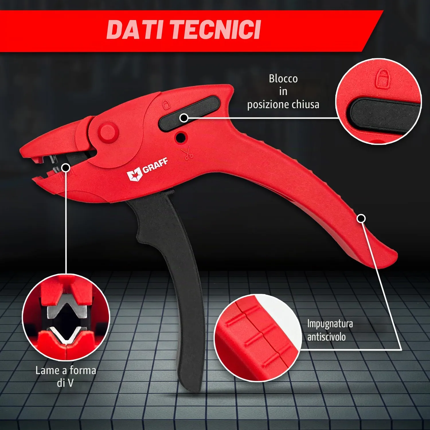 Graff Pinza Spellafili 0,2-6 mm con Taglierina 4 mm